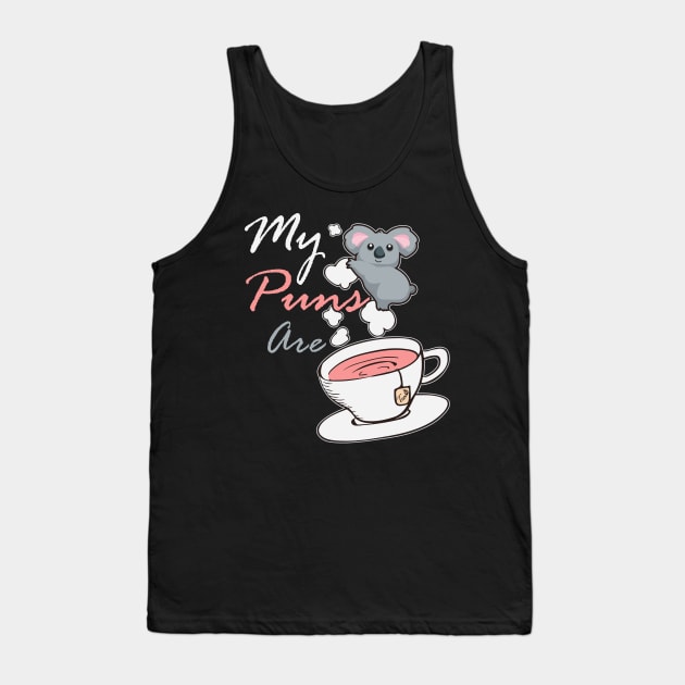 My puns are koala tea, cute animal pun Tank Top by MarrinerAlex